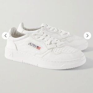 Autry Men's White Low-Top Leather Sneakers